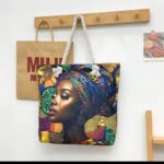 HOPPY LARGE CAPACITY COLOUR ILLUSTRATION PATTERN FASHIONABLE TOTE BAG - DESIGN 003