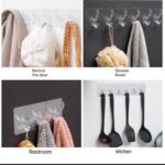 6-SLOTS MULTIPURPOSE STICKY SILICON TILE HOOK/HANGER (HOOK 004)