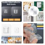 10PCS/SET DOUBLE SIDED ADHESIVE STRONG WALL HOOK (HOOK 005)