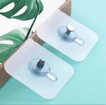 12PCS TRANSPARENT TRACELESS SELF-ADHESIVE NAILLESS SUCTION WALL HOOK (HOOK 003) - Image 3