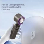 100-SPEED COOLING DIGITAL DISPLAY RECHARGEABLE HANDHELD FAN (FOLDABLE) - Image 2