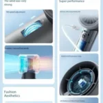 199-SPEED COOLING DIGITAL DISPLAY RECHARGEABLE HANDHELD FAN (NON FOLDABLE) - Image 3