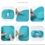INFLATABLE INDOOR & OUTDOOR U-SHAPE PORTABLE NECK PILLOW - Image 3