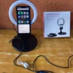 TABLETOP PHONE HOLDER & RINGLIGHT WITH MAKEUP MIRROR - Image 3