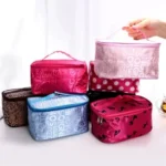 PORTABLE WATERPROOF MAKEUP/TOILETRY STORAGE BAG