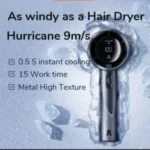 199-SPEED COOLING DIGITAL DISPLAY RECHARGEABLE HANDHELD FAN (NON FOLDABLE) - Image 4