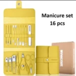 16PCS STAINLESS STEEL FULL FUNCTION SET PEDICURE/MANICURE SET WITH LEATHER CASE ••• IDEAL GIFT SET - Image 5