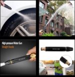 4PCS/SET HIGH PRESSURE ALLOY COPPER-PLATED NIPPLE HIGH PRESSURE MULTIFUNCTIONAL WASHING WATER GUN SPRAY - Image 3