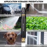 4PCS/SET HIGH PRESSURE ALLOY COPPER-PLATED NIPPLE HIGH PRESSURE MULTIFUNCTIONAL WASHING WATER GUN SPRAY - Image 2