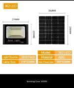 SOLAR FLOOD LIGHT WITH REMOTE CONTROL (500W) - Image 13