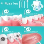 RECHARGEABLE PORTABLE (WATERPICK) ORAL IRRIGATOR/DENTAL FLOSSER SET - Image 3