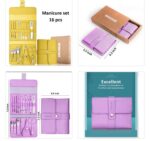 16PCS STAINLESS STEEL FULL-FUNCTION PEDICURE / MANICURE SET
WITH LEATHER CASE