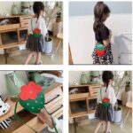 1Pc FASHION STUD STRAWBERRY SHAPE MINI GIRLS SHOULDER/CROSSBODY BAG - Image 3