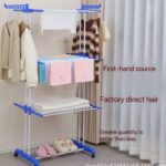 3 LAYERS CLOTHES HANGER / RACK WITH WHEELS