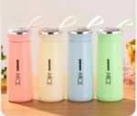 400ML DOUBLE LAYER PLASTIC & GLASS TEA / WATER BOTTLE - Image 2