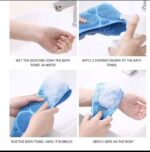 70CM DOUBLE-SIDED SILICONE BODY SPONGE / BACK SCRUBBER - Image 3