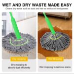 WET & DRY HANDHELD LONG MICROFIBER FLOOR MOP (BIG SIZE) - Image 2