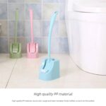 TWO-WAY DECONTAMINATION ARC-CURVE HOUSEHOLD TOILET CLEANING BRUSH WITH STAND