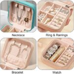 PORTABLE LEATHER SQUARE BOX JEWELRY ORGANIZER - Image 2