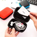 PORTABLE HANDY ESSENTIALS POUCH FOR EARPHONES/PHONE CABLES