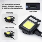RECHARGEABLE LED FLASHLIGHT KEYCHAIN - Image 2