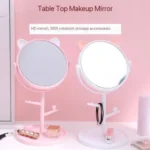 360 DEGREE ROTATING TABLE TOP DRESSING MIRROR/JEWELRY HOLDER