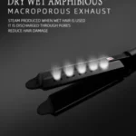 PURE GOLD PROFESSIONAL (45W) IRON CERAMIC WET&DRY FAST HEAT UP HAIR STRAIGHTENER - Image 3