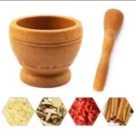 2PCS/SET MULTIPURPOSE WOODEN MORTAR & PESTLE AS KITCHEN/BEAUTY TOOL - Image 12