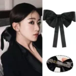 KOREAN LARGE BOW FEMALE FASHION HAIR CLIP - Image 2