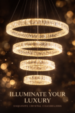 POSHY RING LUXURY CRYSTAL LED CHANDELIER