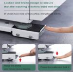 2PCS/SET MOVABLE ADJUSTABLE TELESCOPIC WASHING MACHINE & FRIDGE STAND WITH WHEEL - Image 4