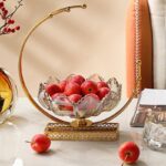 EUROPEAN METAL GLASS MOON FRUIT PLATE – HOME/RESTAURANT CANDY & FRUIT BASKET (INTERIOR DECOR 002) - Image 3