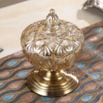 EUROPEAN EXOTIC STYLE MULTIPURPOSE CRYSTAL GLASS JAR DECORATION (INTERIOR DECOR 004)