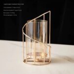 1PC EUROPEAN EXOTIC STYLE METAL GOLD–CRAFTED GLASS DRY FLOWER LUXURY DECOR WITH FLOWER  (INTERIOR DECOR 006) - Image 5