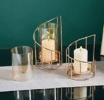EUROPEAN STYLE GLASS CANDLE CANDLELIGHT DECOR (INTERIOR DECOR 007)