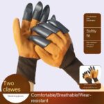 2PCS HIGH QUALITY GARDEN GLOVES WITH ATTACHED CLAWS
