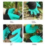 2PCS HIGH QUALITY GARDEN GLOVES WITH ATTACHED CLAWS - Image 4