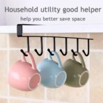 6-SLOT MULTIFUNCTIONAL STEEL CABINET HOOK / HANGER