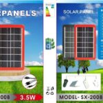 3.5W SOLAR CHARGER POWER BANK + USB MULTI-CABLE SET