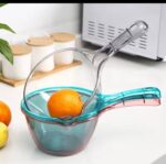 1PC QUALITY THICKENED ACRYLIC MULTIPURPOSE LONG HANDLE BAILER /SCOOP BOWL - Image 2