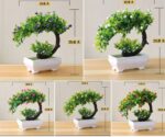 ARTIFICIAL BONSAI RECTANGULAR POT ORNAMENTAL DECOR PLANT / FLOWER