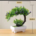 ARTIFICIAL BONSAI RECTANGULAR POT ORNAMENTAL DECOR PLANT / FLOWER - Image 3