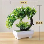 ARTIFICIAL BONSAI RECTANGULAR POT ORNAMENTAL DECOR PLANT / FLOWER - Image 4