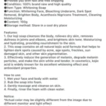 OUHOE DEEP CLEANSING/BRIGHTENING & MOISTURIZING KOJIC ACID SOAP - Image 9