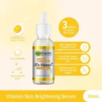 GARNIER BRIGHT COMPLETE 30X VITAMIN C BOOSTER FACE SERUM – SUREST SKIN BLEMISHES SOLUTION (3OML) - Image 3