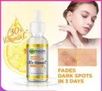 GARNIER BRIGHT COMPLETE 30X VITAMIN C BOOSTER FACE SERUM – SUREST SKIN BLEMISHES SOLUTION (3OML)