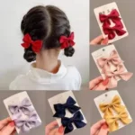 2PCS/SET PRINCESSES BUTTERFLY DESIGN FASHION HAIR CLIPS