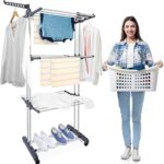 3 LAYERS CLOTHES HANGER/RACK WITH WHEELS + FREE LOWERED RACK - Image 6