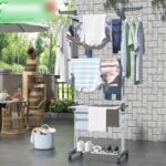 3 LAYERS CLOTHES HANGER/RACK WITH WHEELS + FREE LOWERED RACK - Image 7