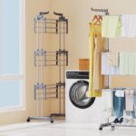 3 LAYERS CLOTHES HANGER/RACK WITH WHEELS + FREE LOWERED RACK - Image 8